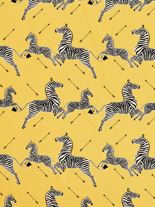 SCALAMANDRE  ZEBRAS PETITE FABRIC YELLOW   - SC 000316641