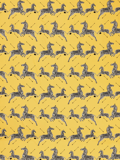 SCALAMANDRE  ZEBRAS PETITE FABRIC YELLOW   - SC 000316641 NEW SKU # SC166410003