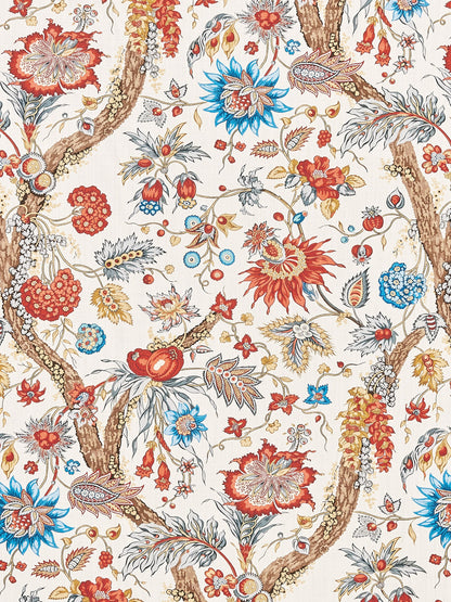 SCALAMANDRE  FLEURS TROPICALES FABRIC AUTUMN MULTI   - SC 000316647 NEW SKU # SC166470003
