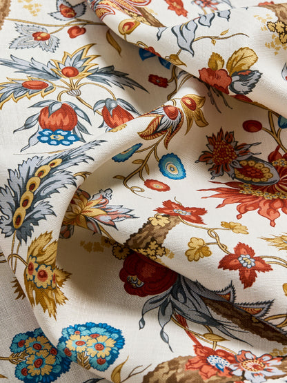 SCALAMANDRE  FLEURS TROPICALES FABRIC AUTUMN MULTI   - SC 000316647 NEW SKU # SC166470003