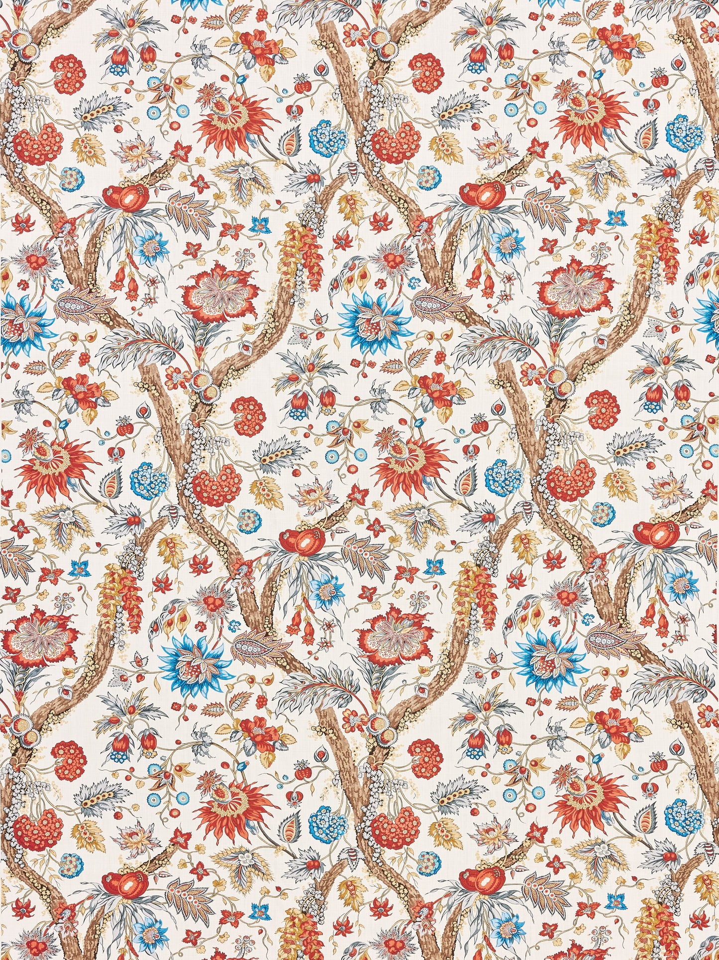 SCALAMANDRE  FLEURS TROPICALES FABRIC AUTUMN MULTI   - SC 000316647 NEW SKU # SC166470003