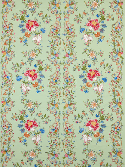 SCALAMANDRE  CAMELLIA TRELLIS FABRIC SEAFOAM POSEY   - SC 000316648 NEW SKU # SC166480003