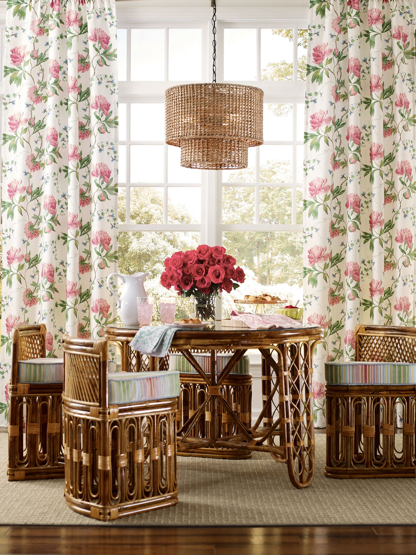 SCALAMANDRE  ISADORA PRINT FABRIC PETAL   - SC 000316650 NEW SKU # SC166500003