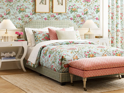 SCALAMANDRE  PERSEPHONE PRINT FABRIC SPRING SKY   - SC 000316651 NEW SKU # SC166510003