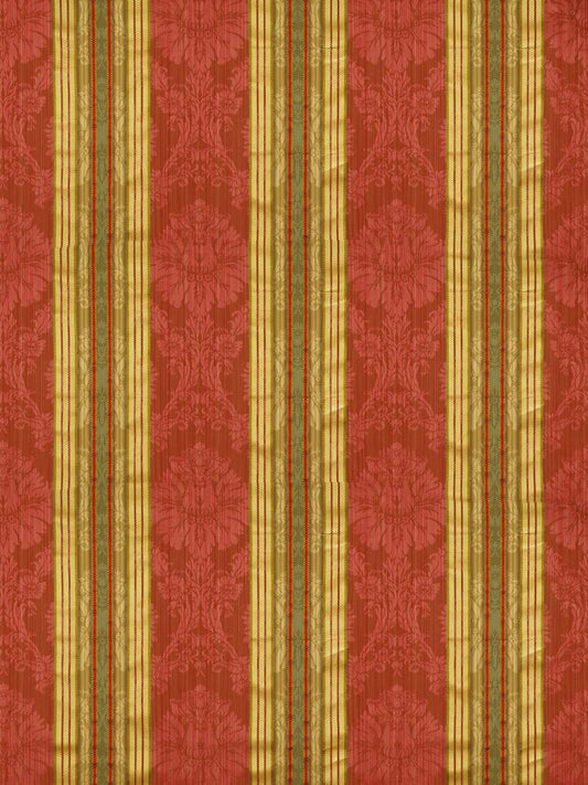 SCALAMANDRE  SANTA MARGARITA FABRIC MULTI ON ROSE   - SC 000326166