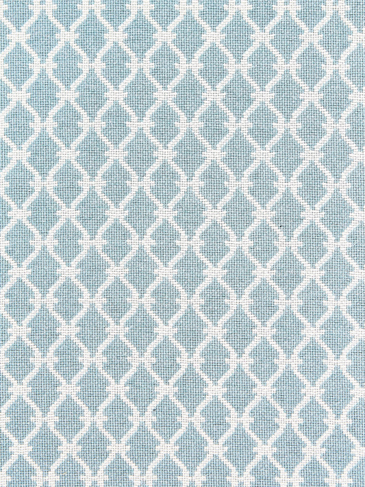 SCALAMANDRE  TRELLIS WEAVE FABRIC SKY   - SC 000327009