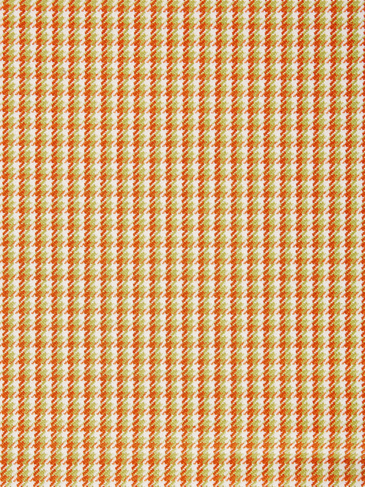 SCALAMANDRE OUTLET  FABRIC TATTERSALL CHECK  FABRIC MANGO   - SC 000327013