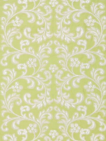 SCALAMANDRE  CHIARA EMBROIDERY FABRIC PEAR   - SC 000327029 NEW SKU # SC270290003