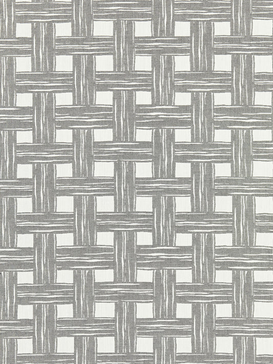 SCALAMANDRE  BAMBOO LATTICE FABRIC STONE   - SC 000327059