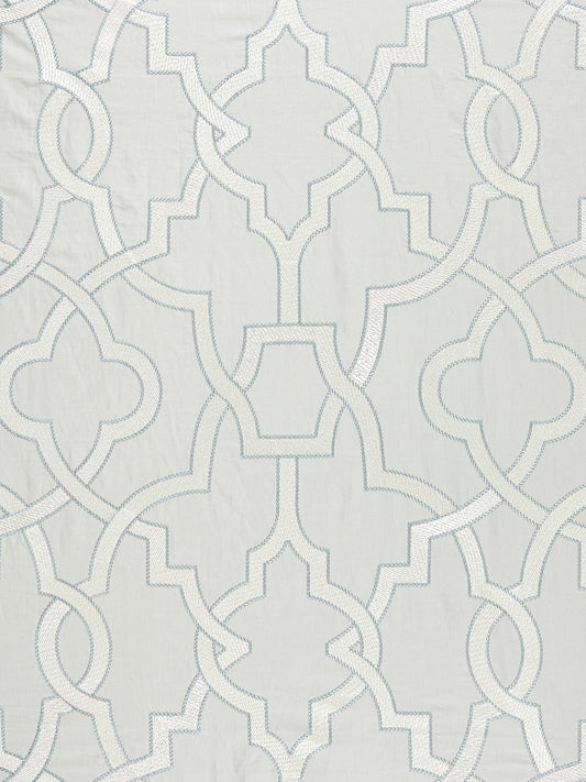 SCALAMANDRE  DAMASCUS EMBROIDERY FABRIC PEARL GREY   - SC 000327073