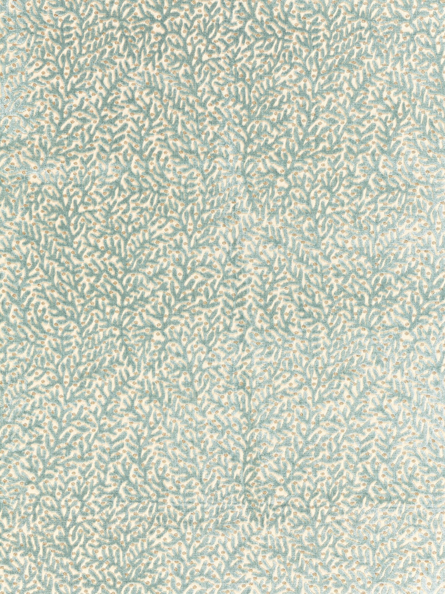 SCALAMANDRE  CORALLINA VELVET FABRIC LAGOON   - SC 000327077