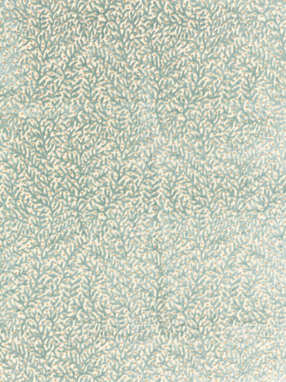 SCALAMANDRE  CORALLINA VELVET FABRIC LAGOON   - SC 000327077 NEW SKU # SC270770003