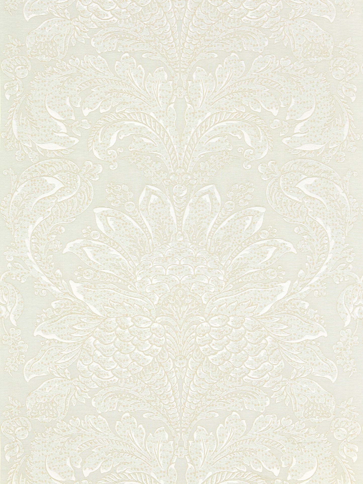 SCALAMANDRE  CARLOTTA DAMASK FABRIC MINERAL   - SC 000327081