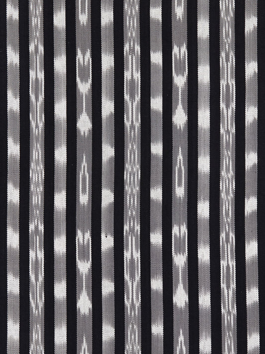 SCALAMANDRE OUTLET  FABRIC JAKARTA IKAT STRIPE  FABRIC CHARCOAL   - SC 000327087 NEW SKU # SC270870003