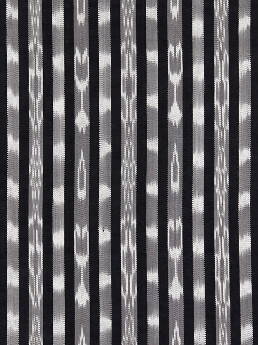 SCALAMANDRE OUTLET  FABRIC JAKARTA IKAT STRIPE  FABRIC CHARCOAL   - SC 000327087