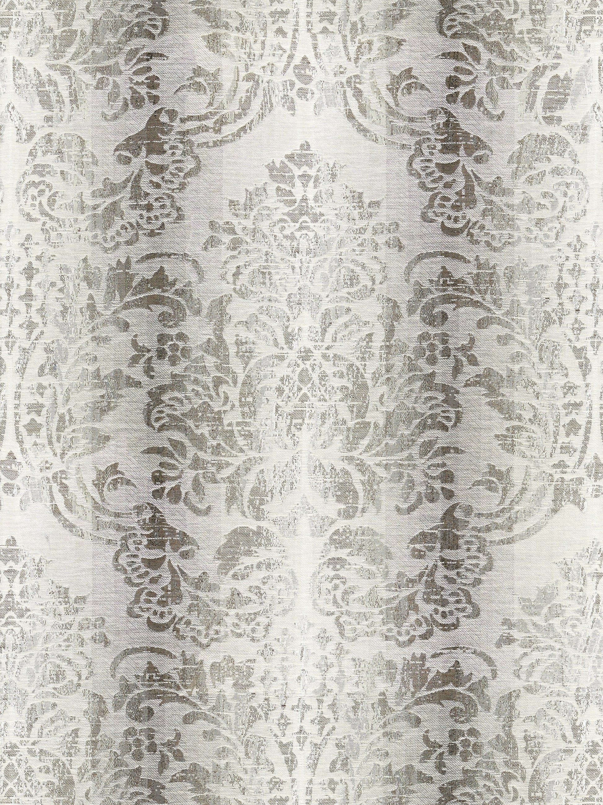 SCALAMANDRE  SORRENTO LINEN DAMASK FABRIC ZINC   - SC 000327093