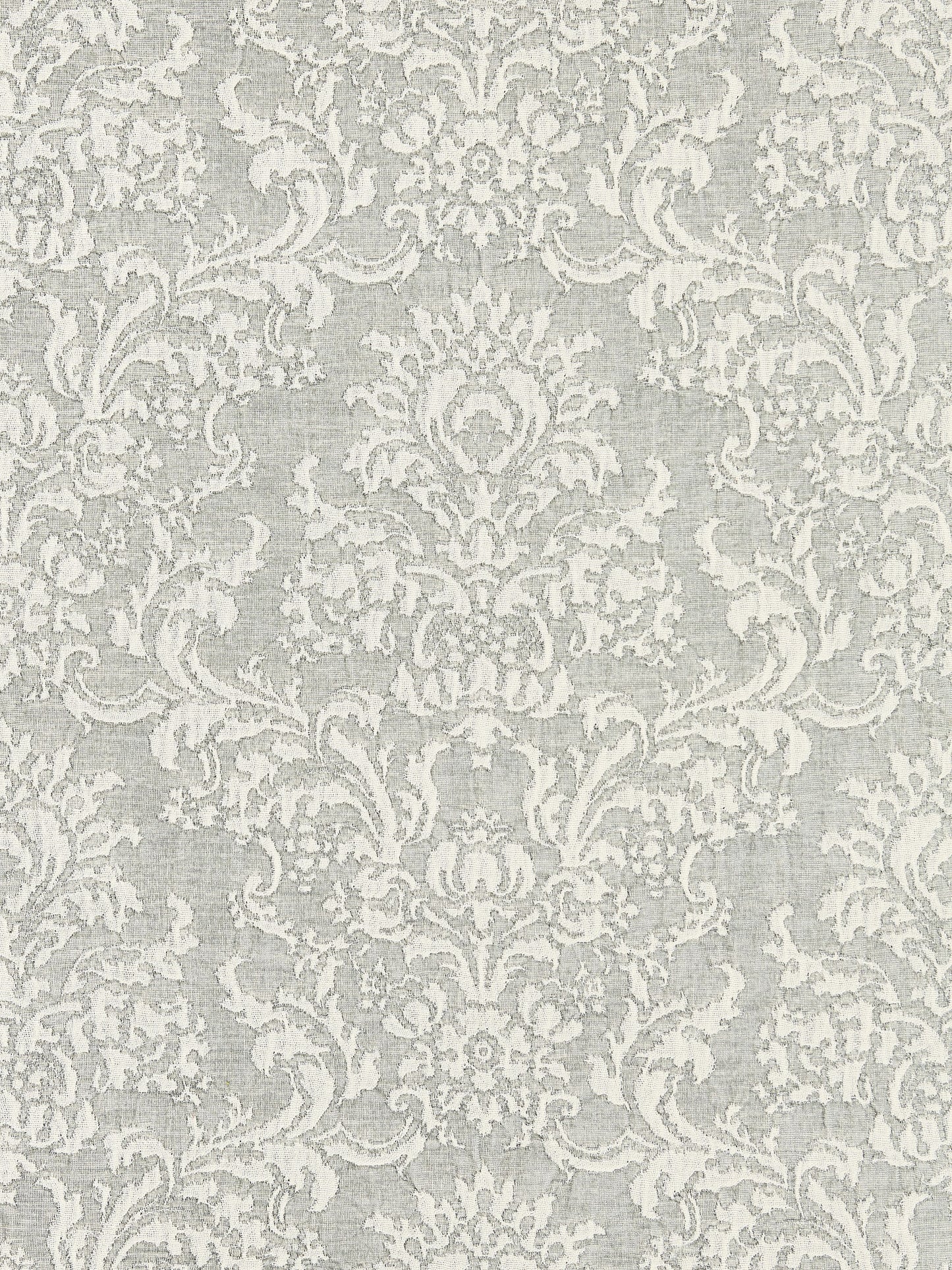 SCALAMANDRE  SAN LUCA DAMASK FABRIC PEARL GREY   - SC 000327094