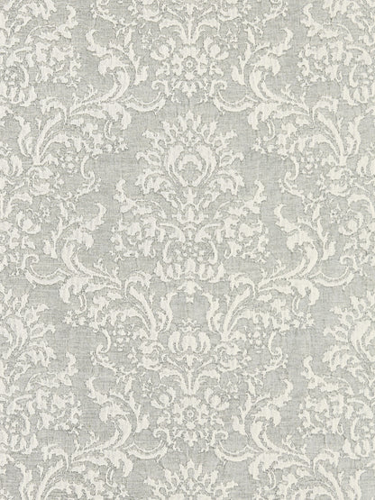SCALAMANDRE  SAN LUCA DAMASK FABRIC PEARL GREY   - SC 000327094 NEW SKU # SC270940003