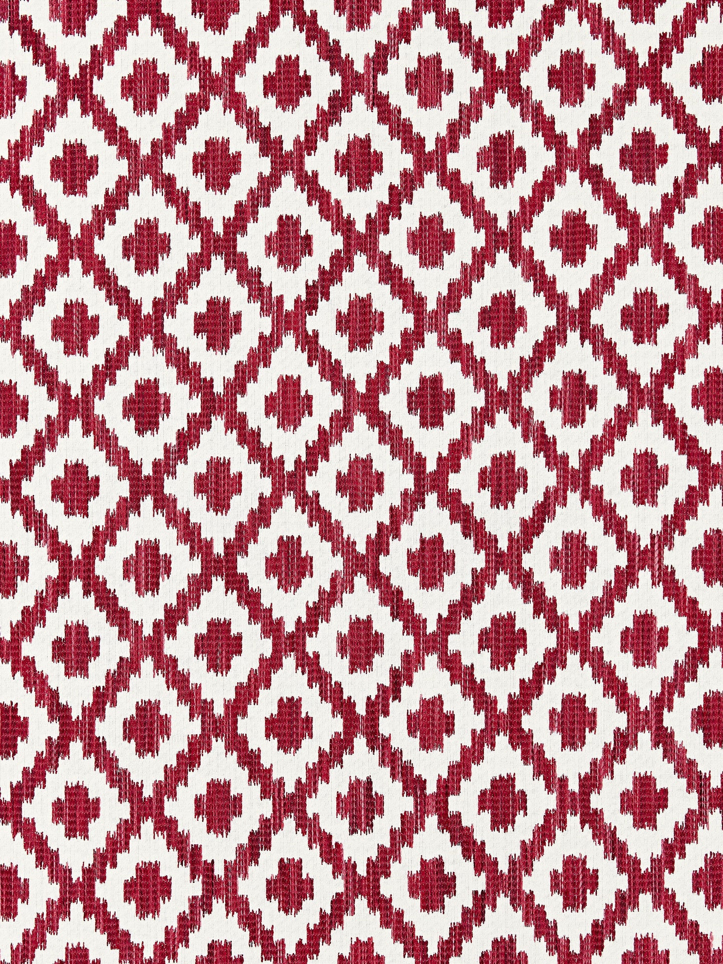 SCALAMANDRE OUTLET  FABRIC MALAY IKAT WEAVE  FABRIC RASPBERRY   - SC 000327098