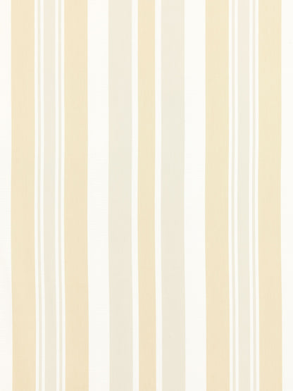 SCALAMANDRE  MAYFAIR COTTON STRIPE FABRIC PEBBLE   - SC 000327112 NEW SKU # SC271120003