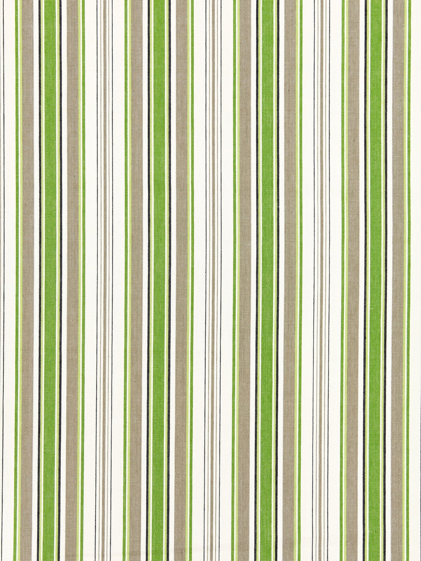 SCALAMANDRE OUTLET  FABRIC ANDOVER COTTON STRIPE  FABRIC GREEN TEA   - SC 000327113