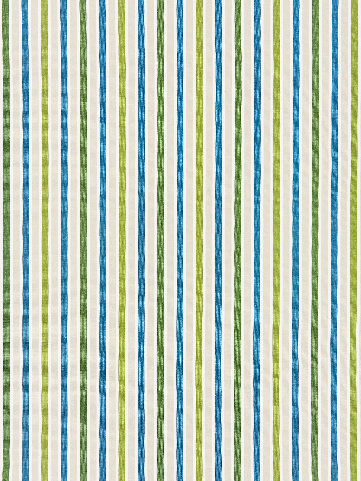 SCALAMANDRE  LEEDS COTTON STRIPE FABRIC OCEAN PALM   - SC 000327114