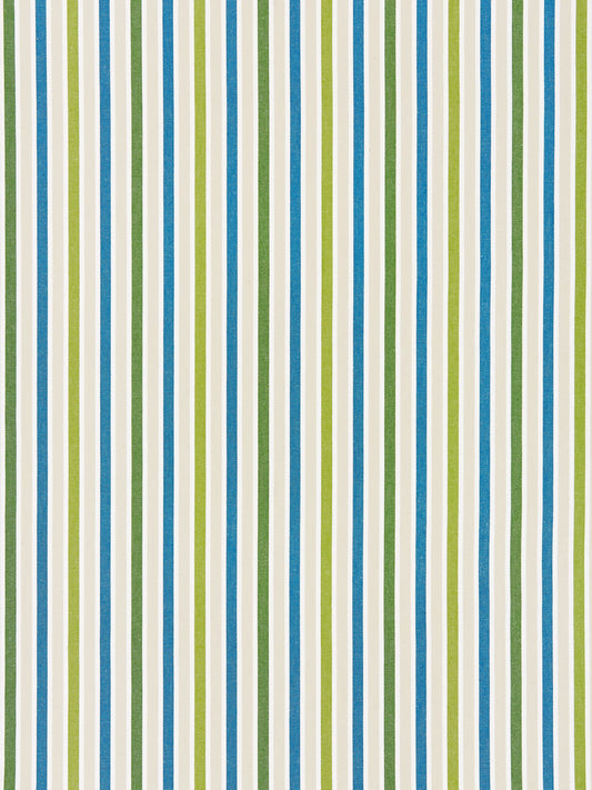 SCALAMANDRE  LEEDS COTTON STRIPE FABRIC OCEAN PALM   - SC 000327114