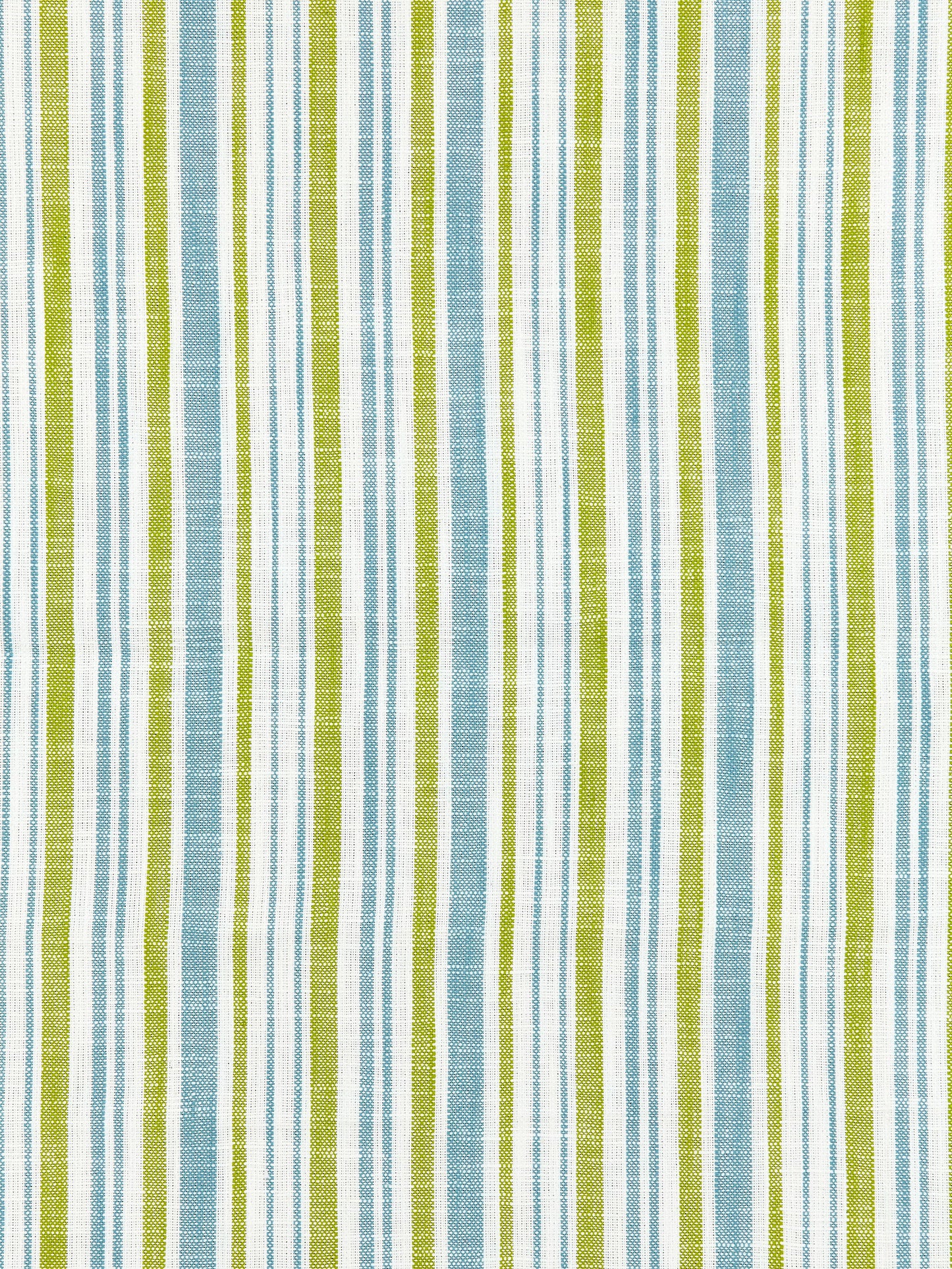 SCALAMANDRE  PEMBROKE STRIPE FABRIC OCEAN PALM   - SC 000327116