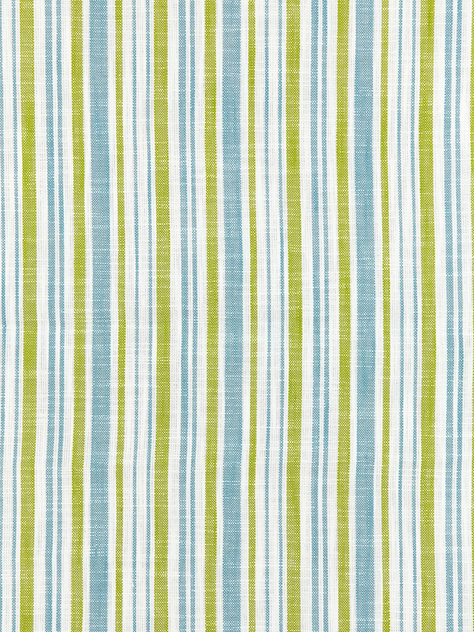 SCALAMANDRE  PEMBROKE STRIPE FABRIC OCEAN PALM   - SC 000327116