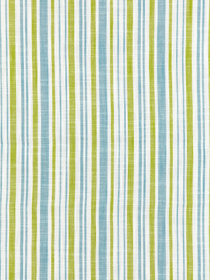 SCALAMANDRE  PEMBROKE STRIPE FABRIC OCEAN PALM   - SC 000327116 NEW SKU # SC271160003