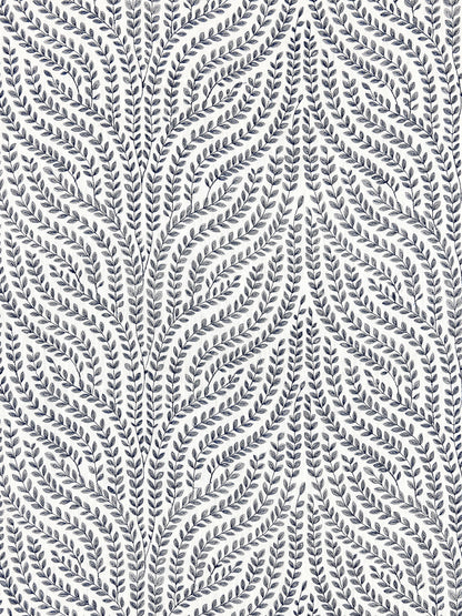 SCALAMANDRE  WILLOW VINE EMBROIDERY FABRIC NAVY   - SC 000327125 NEW SKU # SC271250003