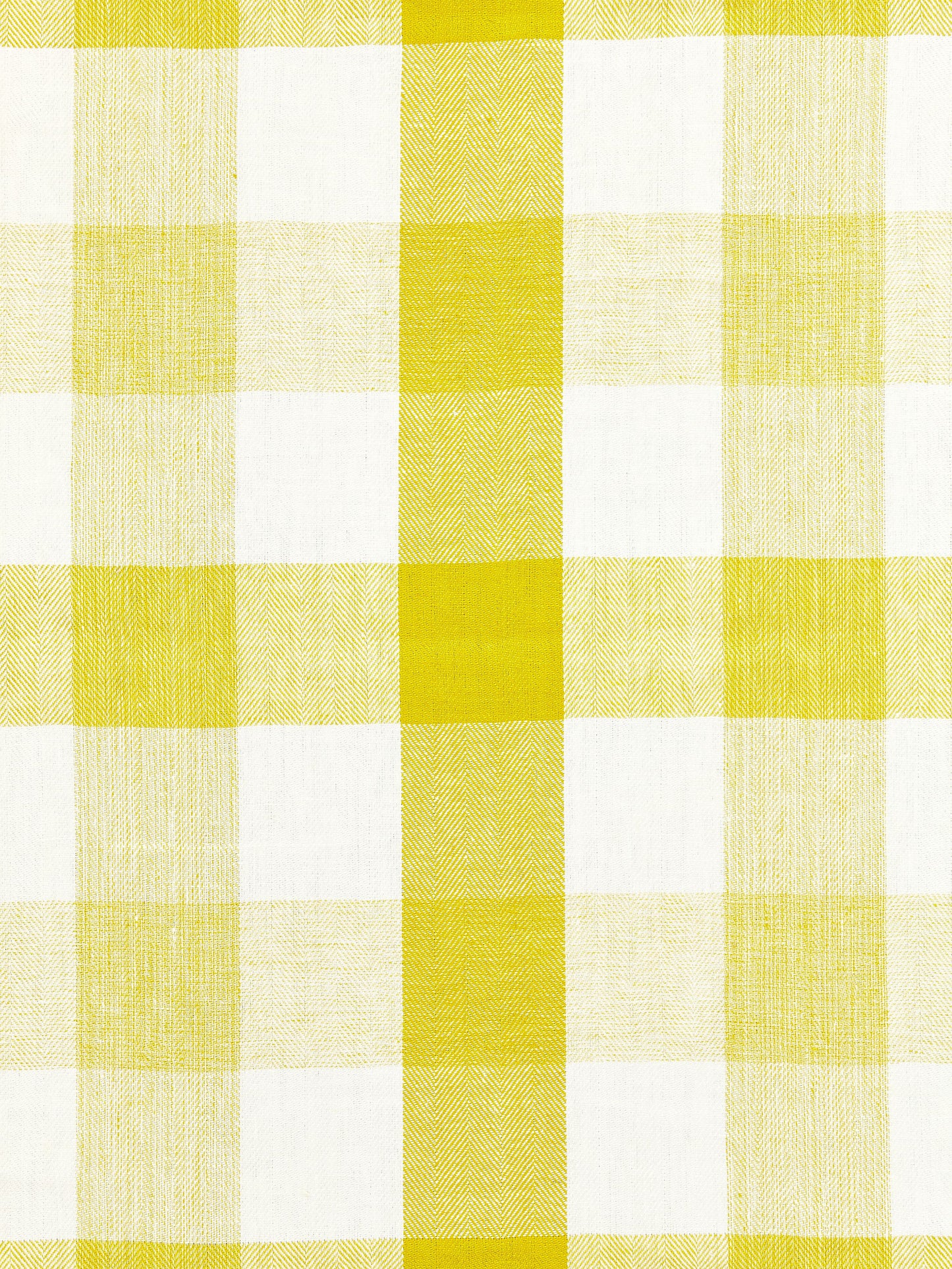 SCALAMANDRE  WESTPORT LINEN PLAID FABRIC CITRON   - SC 000327135