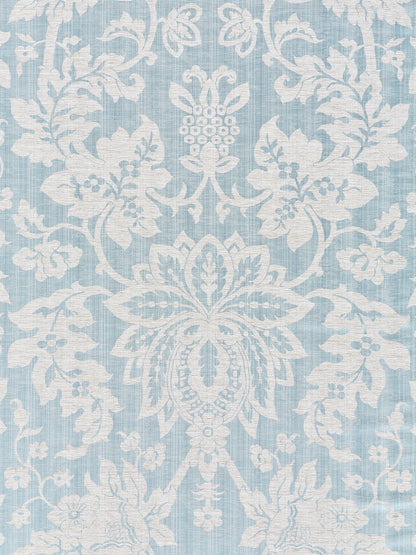 SCALAMANDRE  METALLINE DAMASK FABRIC BLUESTONE   - SC 000327136 NEW SKU # SC271360003