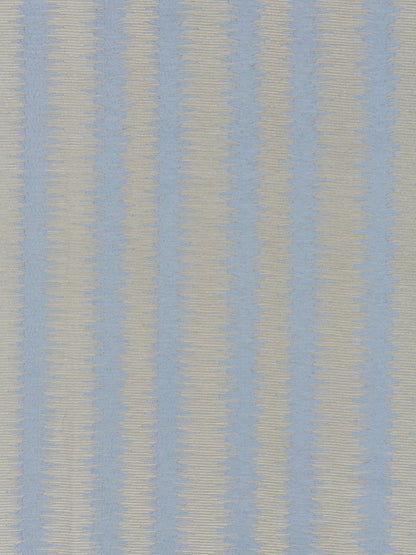 SCALAMANDRE  KONYA IKAT STRIPE FABRIC BLUESTONE   - SC 000327138 NEW SKU # SC271380003