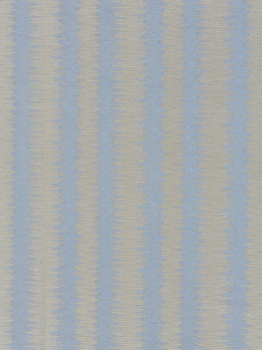 SCALAMANDRE  KONYA IKAT STRIPE FABRIC BLUESTONE   - SC 000327138