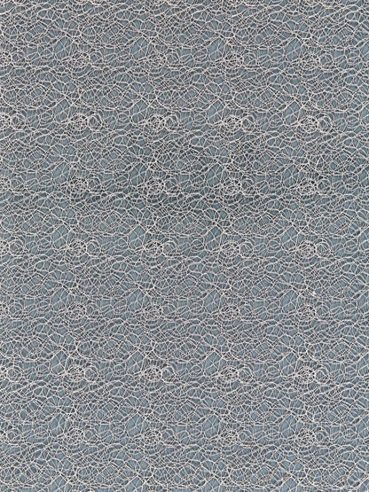 SCALAMANDRE  MODERN LACE FABRIC FOG   - SC 000327146 NEW SKU # SC271460003