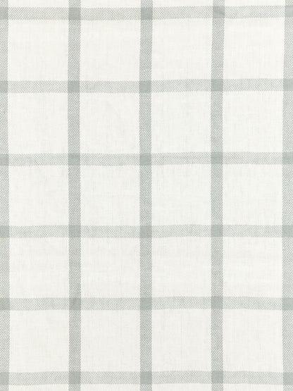 SCALAMANDRE  WILTON LINEN CHECK FABRIC MINERAL   - SC 000327152 NEW SKU # SC271520003