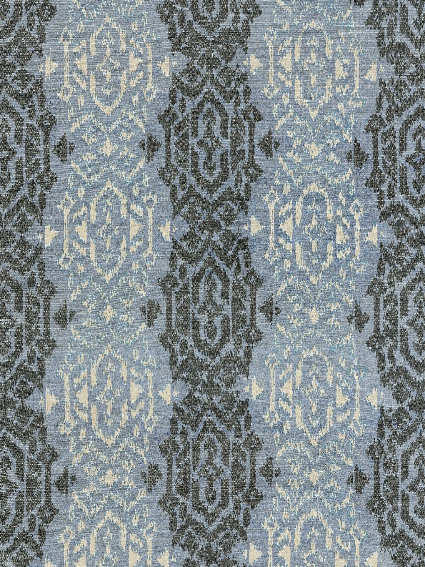 SCALAMANDRE  SUMATRA IKAT WEAVE FABRIC INDIGO   - SC 000327167