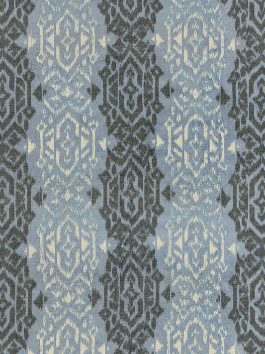 SCALAMANDRE  SUMATRA IKAT WEAVE FABRIC INDIGO   - SC 000327167