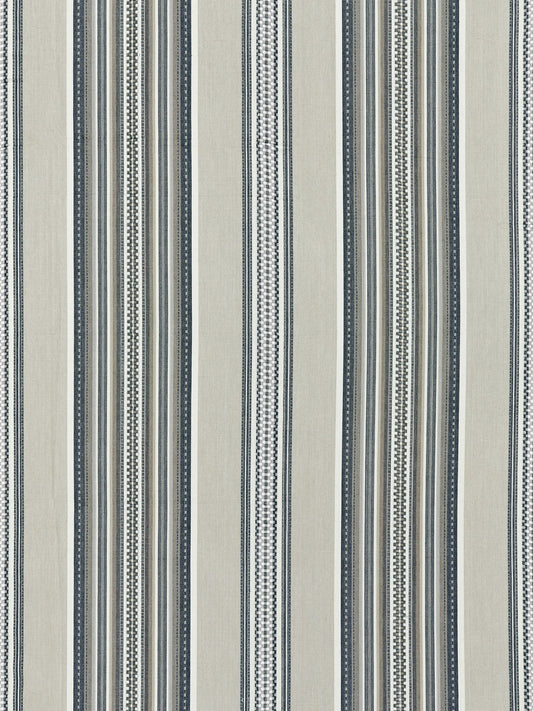 SCALAMANDRE  CYRUS COTTON STRIPE FABRIC STONE   - SC 000327180