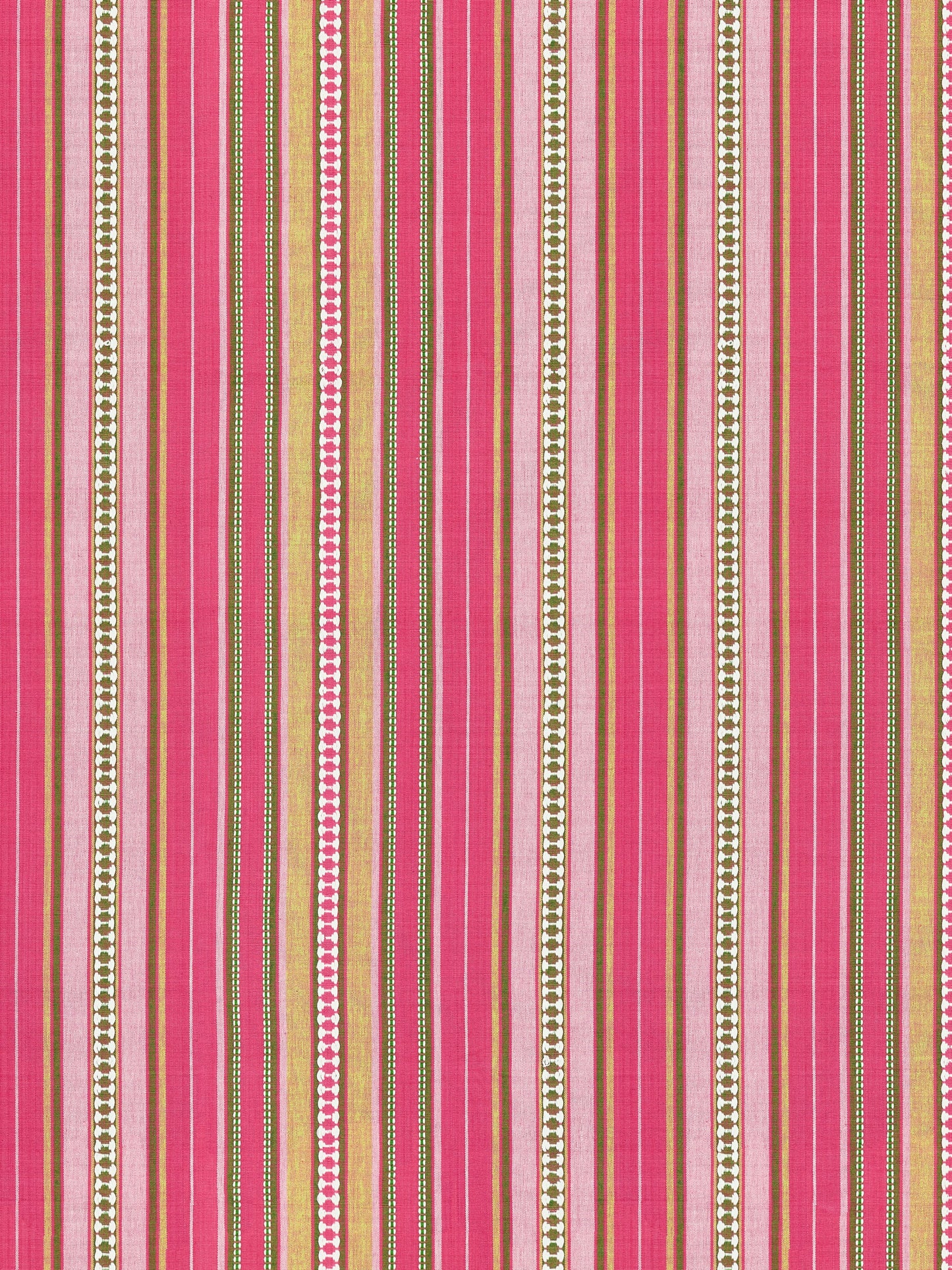 SCALAMANDRE  NILE STRIPE FABRIC ROSE GARDEN   - SC 000327253