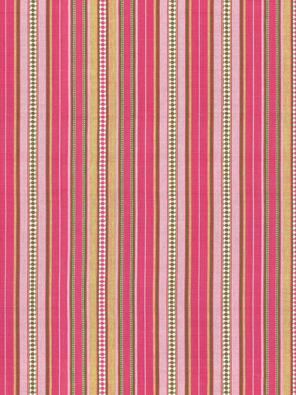 SCALAMANDRE  NILE STRIPE FABRIC ROSE GARDEN   - SC 000327253 NEW SKU # SC272530003