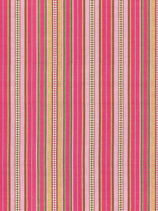 SCALAMANDRE  NILE STRIPE FABRIC ROSE GARDEN   - SC 000327253