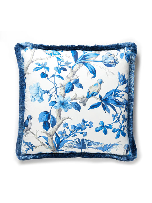 SCALAMANDRE PILLOWS   BIRD / ANIMAL 
BOTANICAL / FOLIAGE 
FLORAL SQUARE    - SC 0003BELIPILL NEW SKU # SCBELIPILL0003
