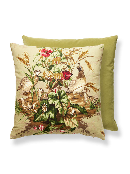 SCALAMANDRE PILLOWS   BIRD / ANIMAL 
BOTANICAL / FOLIAGE 
FLORAL 
SCENIC SQUARE    - SC 0003EDWINPILL NEW SKU # SCEDWINPILL0003