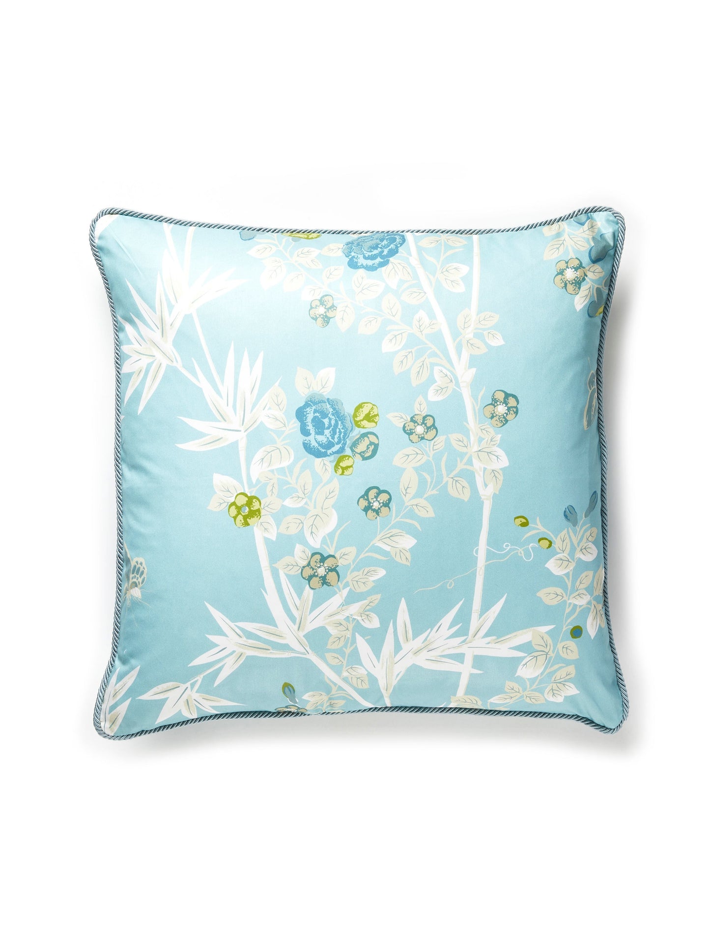 SCALAMANDRE PILLOWS   CHINOISERIE 
FLORAL SQUARE    - SC 0003JARDPILL NEW SKU # SCJARDPILL0003