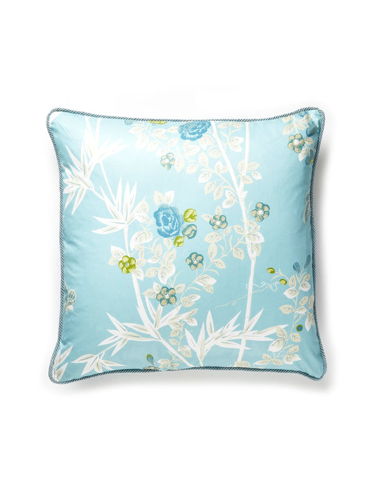 SCALAMANDRE PILLOWS   CHINOISERIE 
FLORAL SQUARE    - SC 0003JARDPILL NEW SKU # SCJARDPILL0003