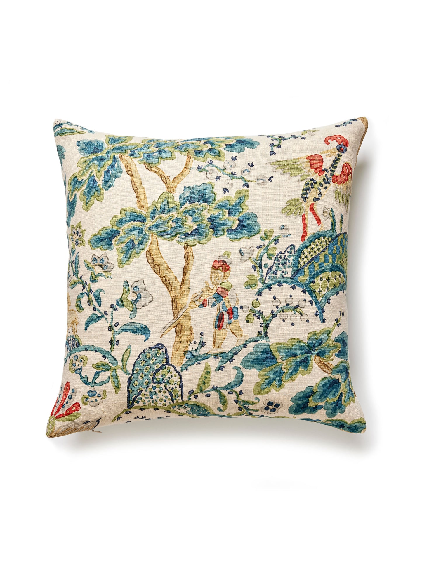 SCALAMANDRE PILLOWS   BIRD / ANIMAL 
BOTANICAL / FOLIAGE 
SCENIC SQUARE    - SC 0003KELMPILL