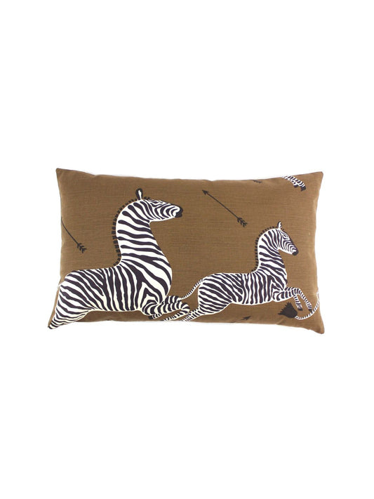 SCALAMANDRE PILLOWS   BIRD / ANIMAL LUMBAR    - SC 0003LZEBRAPIL