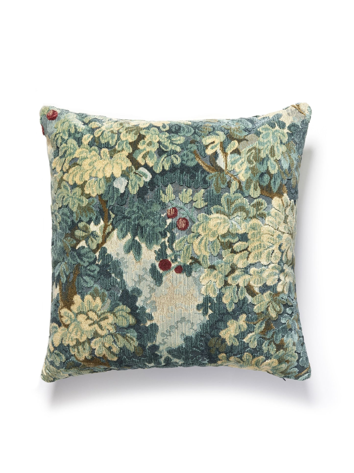 SCALAMANDRE PILLOWS   BOTANICAL / FOLIAGE SQUARE    - SC 0003MARLYPILL NEW SKU # SCMARLYPILL0003